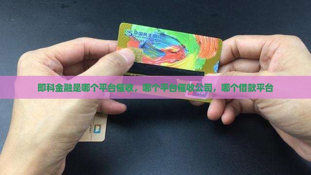即科金融是哪个平台催收