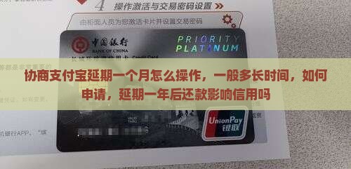 协商支付宝延期一个月怎么操作