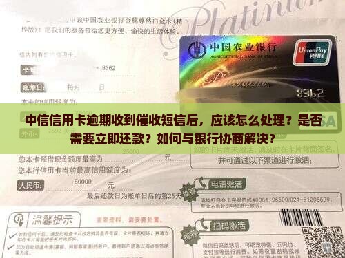 中信信用卡逾期发短信如何处理