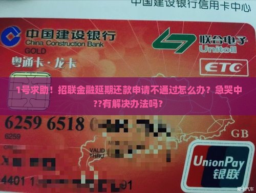招联金融延期还款申请不了怎么办