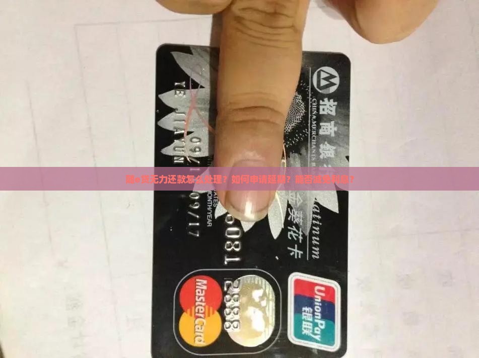随e贷无力还款怎么处理才能减轻负担