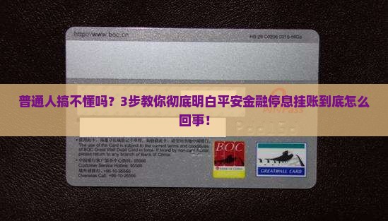 平安金融停息挂账解释说明