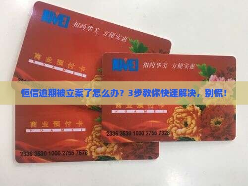 恒信逾期被立案怎么处理
