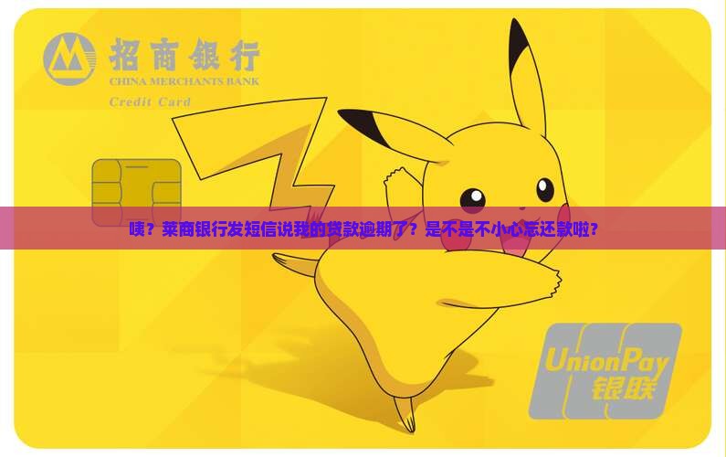 莱商银行发短信说我贷款逾期
