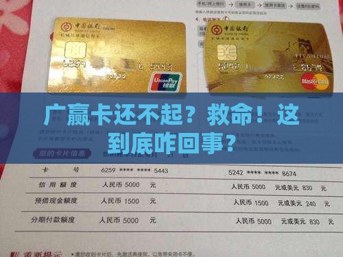 广赢卡无力偿还什么意思