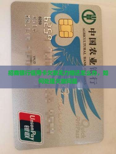 招商银行信用卡欠款无力偿还怎么办