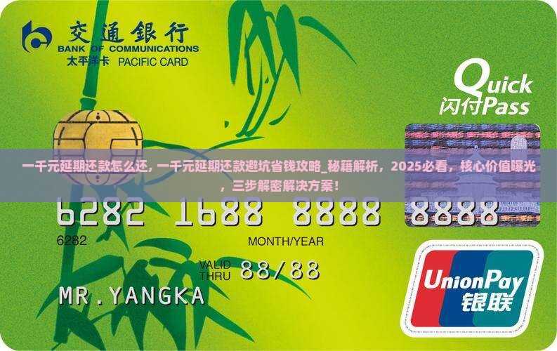 一千元延期还款怎么还