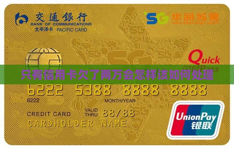 只有信用卡欠了两万会怎样该如何处理