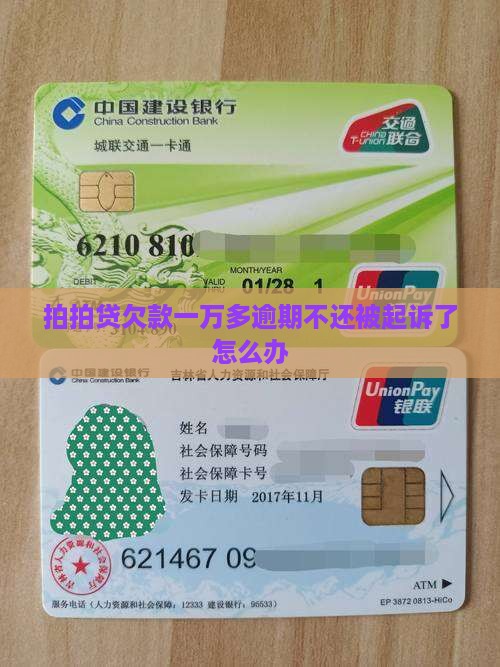 拍拍贷欠款一万多逾期不还被起诉了怎么办
