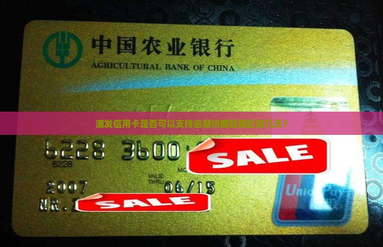 浦发信用卡是否可以支持逾期协商延期还款几天？