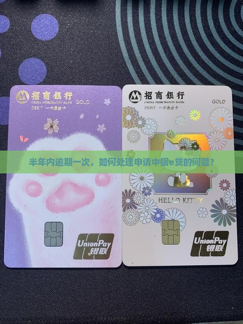 半年内逾期一次，如何处理申请中银e贷的问题？