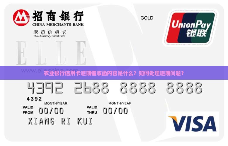 农业银行信用卡逾期催收函内容是什么？如何处理逾期问题？
