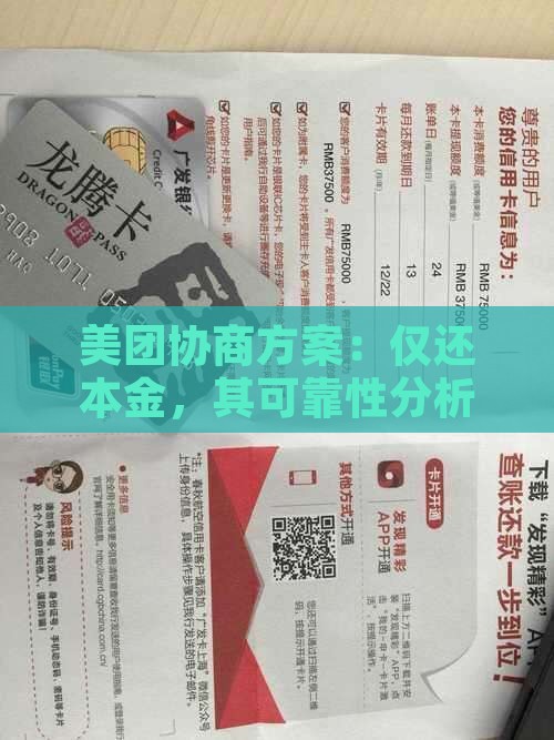 美团协商方案：仅还本金，其可靠性分析