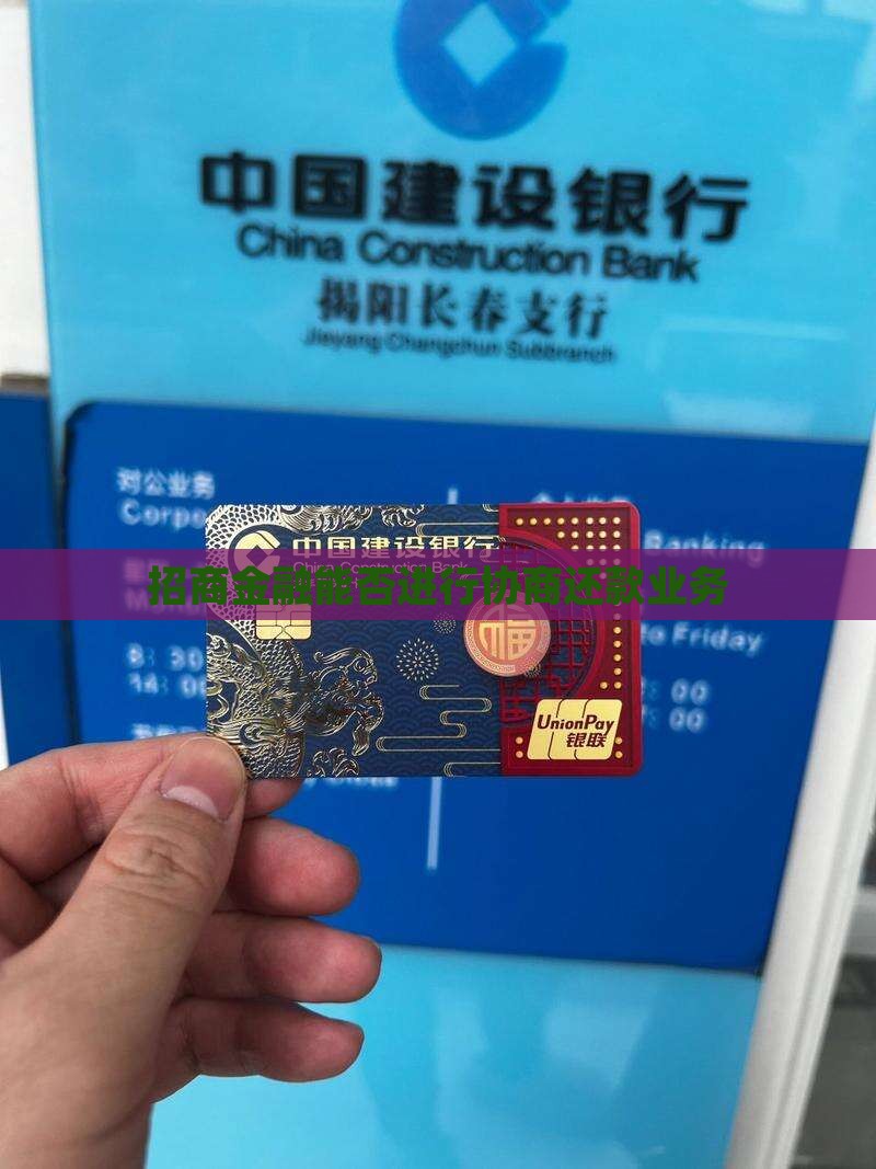招商金融能否进行协商还款业务