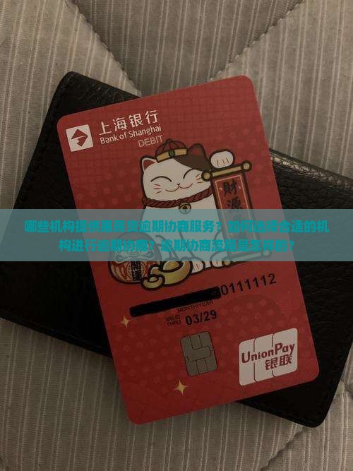 哪些机构提供惠民贷逾期协商服务？如何选择合适的机构进行逾期协商？逾期协商流程是怎样的？