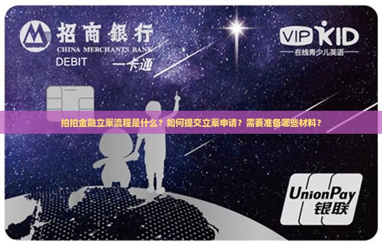 拍拍金融立案流程是什么？如何提交立案申请？需要准备哪些材料？