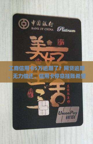 工商信用卡5万逾期了？网贷逾期、无力偿还、信用卡停息挂账希望来了