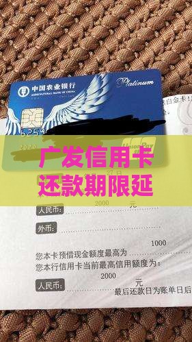 广发信用卡还款期限延期申请指南及处理流程
