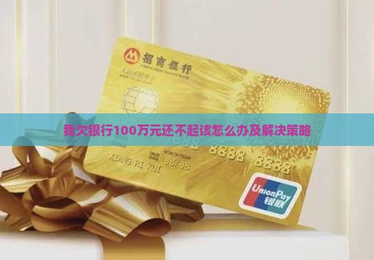我欠银行100万元还不起该怎么办及解决策略