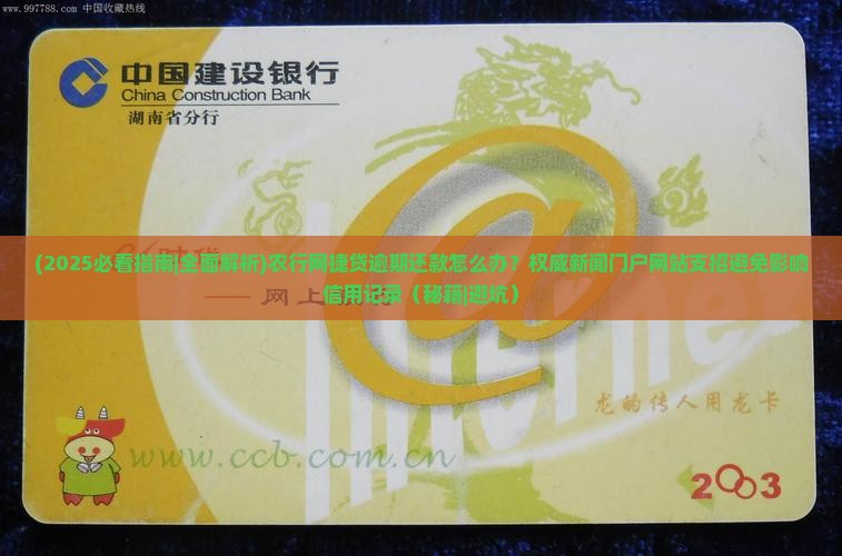 农行网捷贷逾期还款如何处理