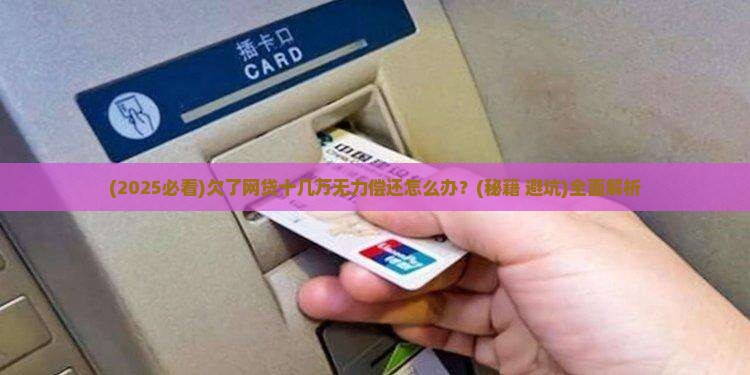 欠了网贷十几万无力偿还会怎样处理