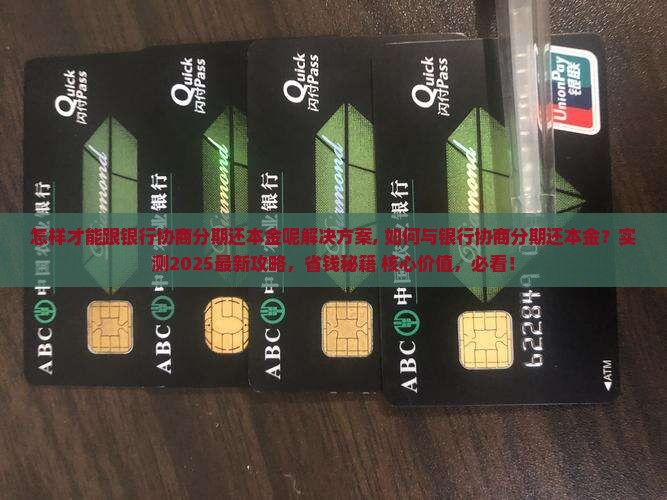 怎样才能跟银行协商分期还本金呢解决方案