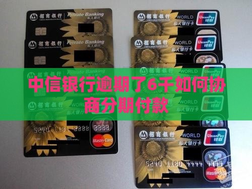 中信银行逾期了6千如何协商分期付款