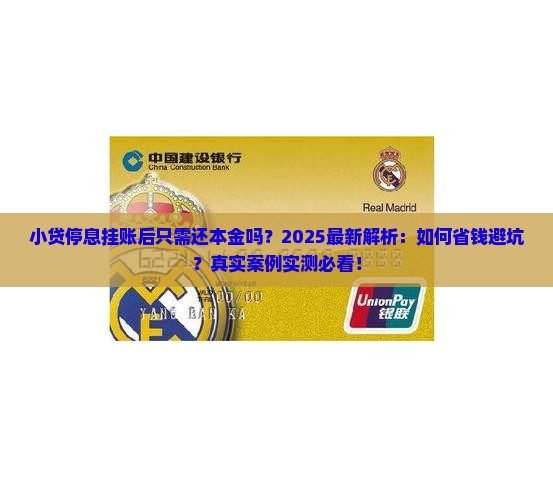 小贷停息挂账后只需还本金吗