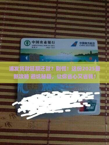 浦发贷款延期还款流程详解