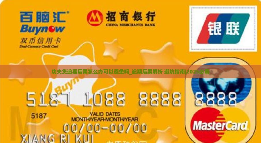 功夫贷逾期后果怎么办可以避免吗