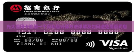 光大信用卡逾期一个月利息计算方法详解