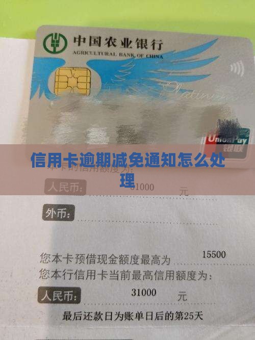 信用卡逾期减免通知怎么办