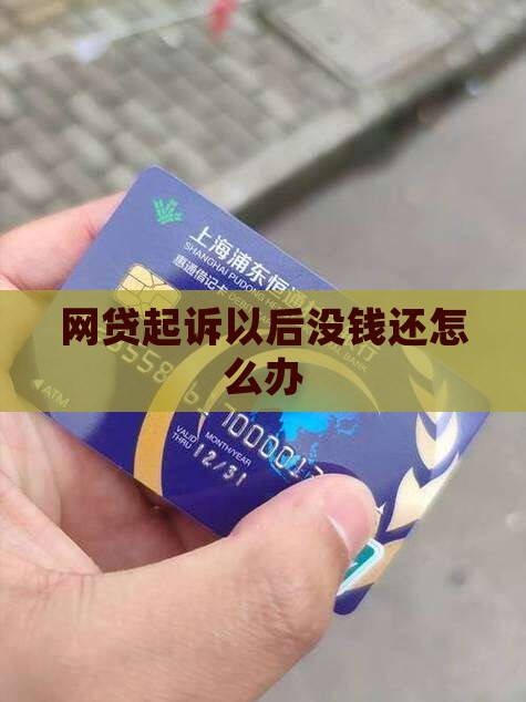 网贷起诉以后没钱还怎么办