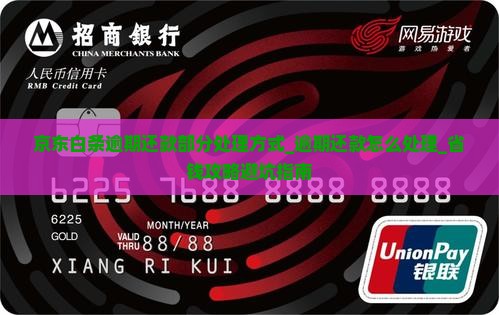 京东白条逾期还款部分处理方式