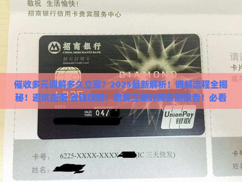催收多元调解多久立案的