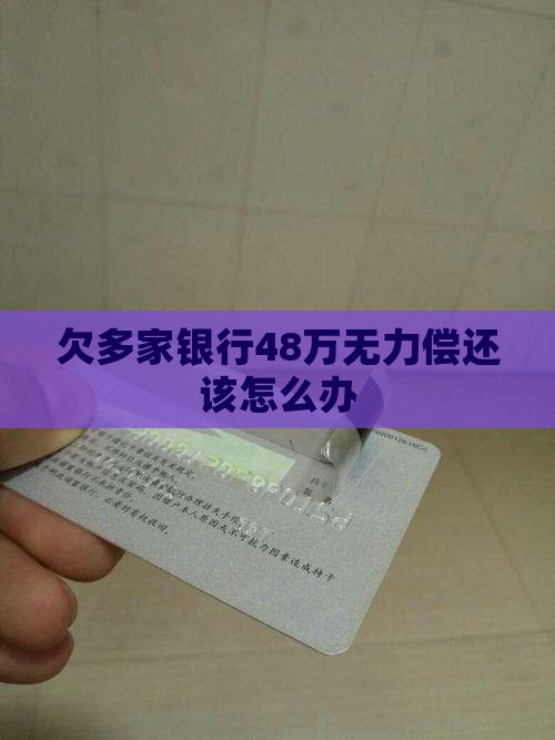 欠多家银行48万无力偿还该怎么办