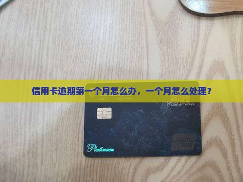 信用卡逾期第一个月怎么办