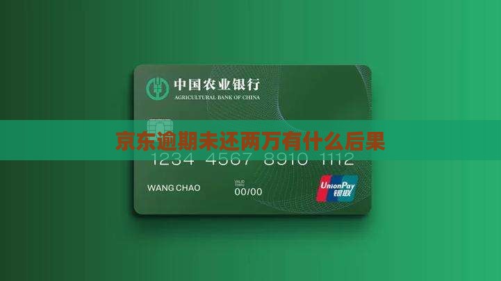 京东白条逾期未还两万会有什么后果
