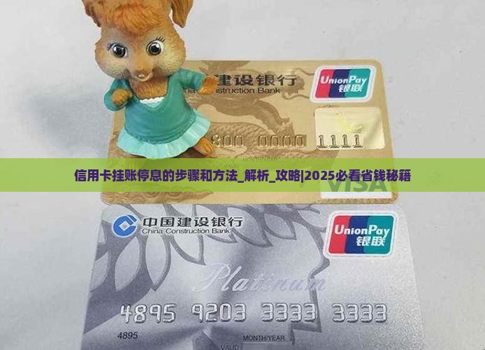 信用卡挂账停息的步骤和方法