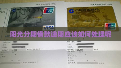 阳光分期借款逾期应该如何处理