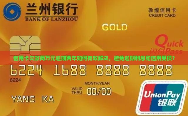 信用卡欠款两万元逾期两年如何有效解决，避免逾期利息和信用受损？