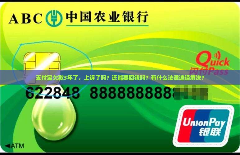 支付宝欠款3年了，上诉了吗？还能要回钱吗？有什么法律途径解决？