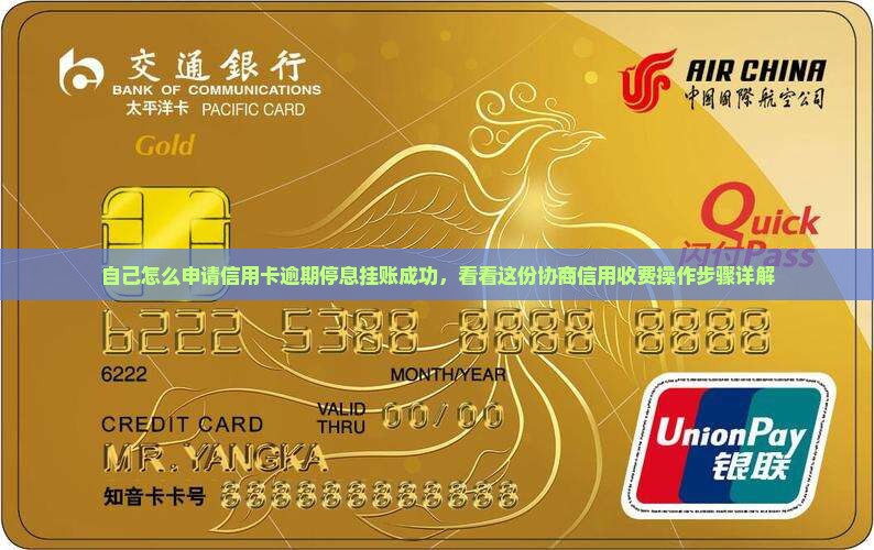 自己怎么申请信用卡逾期停息挂账成功，看看这份协商信用收费操作步骤详解