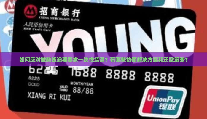 如何应对微粒贷逾期要求一次性结清？有哪些协商解决方案和还款策略？