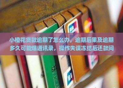 小橙花贷款逾期了怎么办，逾期后果及逾期多久可能爆通讯录，操作失误冻结后还款问题解析