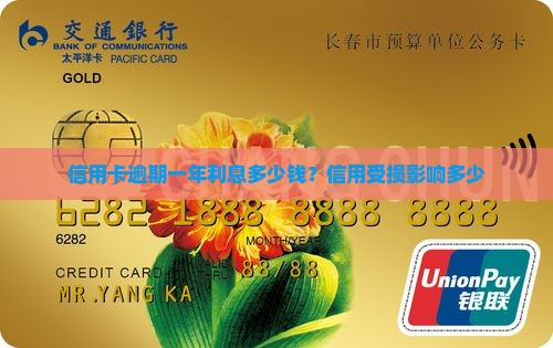 信用卡逾期一年利息多少钱？信用受损影响多少