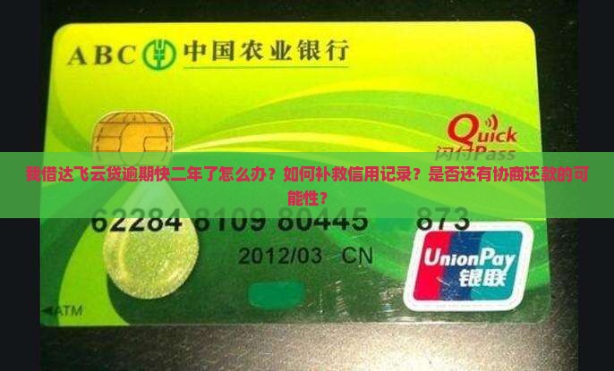 我借达飞云贷逾期快二年了怎么办？如何补救信用记录？是否还有协商还款的可能性？
