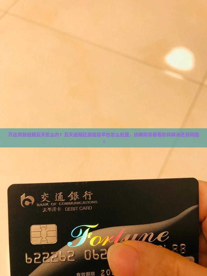万达贷款逾期五天怎么办？五天逾期还款信息平台怎么处理，协商停息看看怎样解决还款问题！