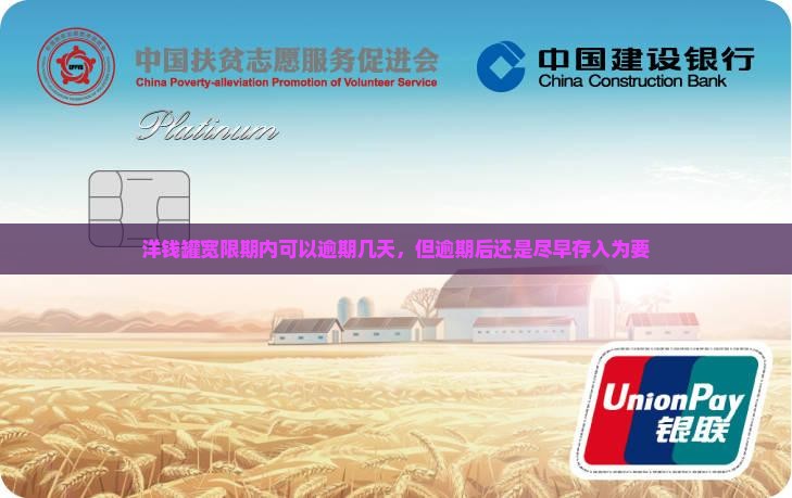 洋钱罐宽限期内可以逾期几天，但逾期后还是尽早存入为要
