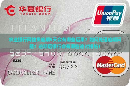 农业银行网捷贷逾期5天会有哪些后果？如何处理逾期问题？逾期后银行会有哪些追讨措施？